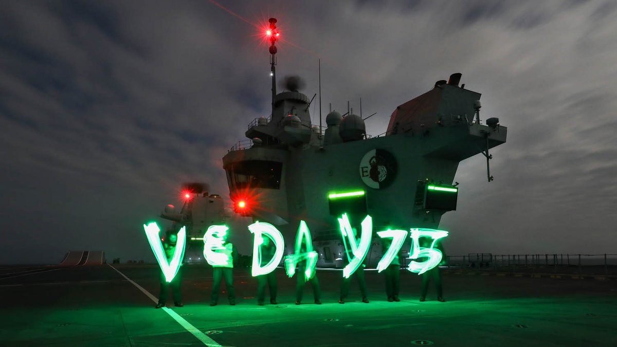 RoyalMarines's tweet photo. Tomorrow we will join the nation in marking the 75th anniversary of VE Day. To celebrate, we are asking you to #ShineALight. Further information about the RN VE Day plans can be found at 🔗https://t.co/HQlxV9IOc5 #VEDay75 https://t.co/Mp6ybTnswk
