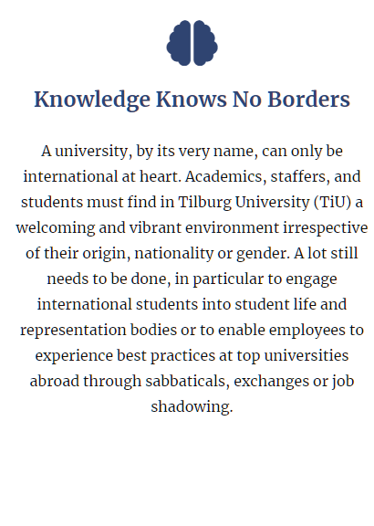 TiU_Intern's tweet photo. Knowledge knows no Borders @TilburgU https://t.co/I8fPaTnEKQ