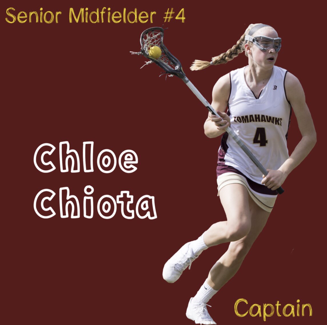 GonkGirlsLax's tweet photo. Our 6th Senior Spotlight goes out to
#4 Captain, Chloe Chiota! Thank You for all you’ve done the past 4 years, can’t wait to watch you crush it at Hamilton next year!! #arhs #thawks #seniorspotlight @ARHSAthletics https://t.co/5NLnVGukgY