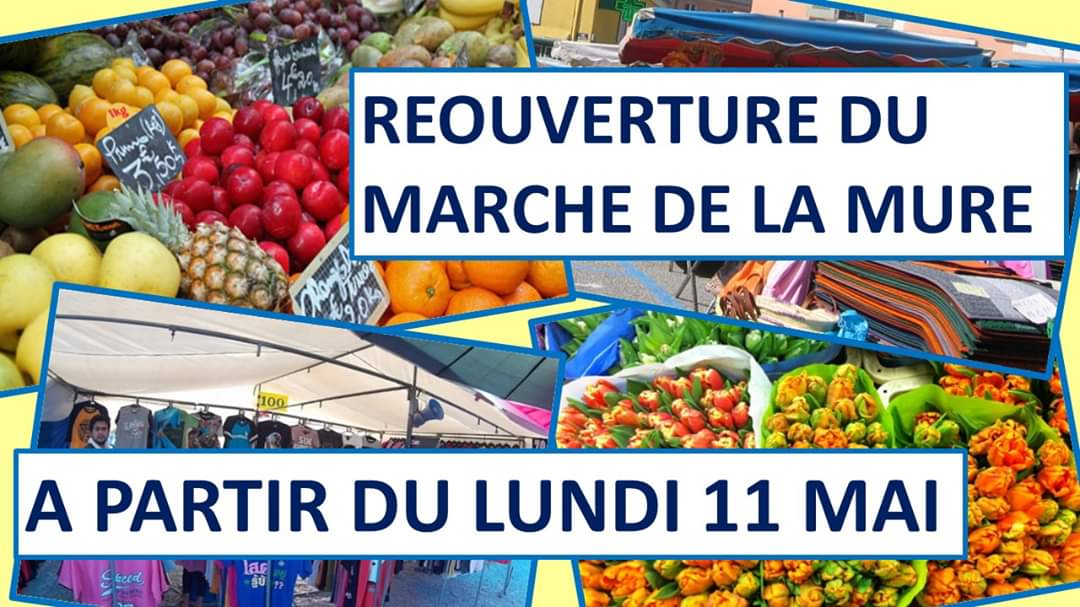 Le marché du lundi  sera ré-ouvert à partir du 11 mai pour tous les commerçants alimentaires et non-alimentaires.

Les dispositions ont été prises  pour respecter les espacements entre les stands.

Merci à tous de respecter les distances sanitaires et gestes barrières 
<a href="/CDIsere/">Isère</a>