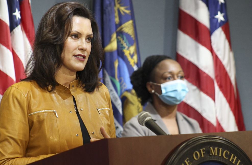 migovernment's tweet photo. Today, @GovWhitmer signed EO 2020-77 to extend #Michigan’s Stay Home, Stay Safe order to May 28. Reopens #Manufacturing as part of the MI Safe Start Plan. Read more at https://t.co/dRvKXQua3d &amp; find the latest data, info, &amp; #COVID19 news in Michigan at https://t.co/niRBexCYOy. https://t.co/xRYyKdw7rA