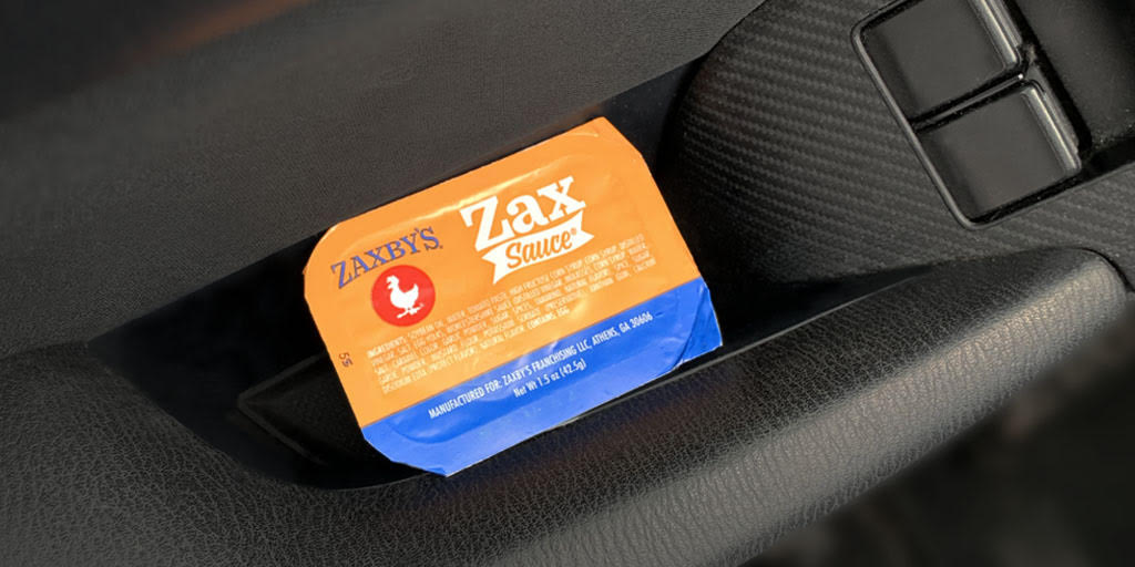 Zaxby's on X: have you ever wondered what this thing is in your car is  used for? it's actually a sauce holder. car companies think of everything!   / X