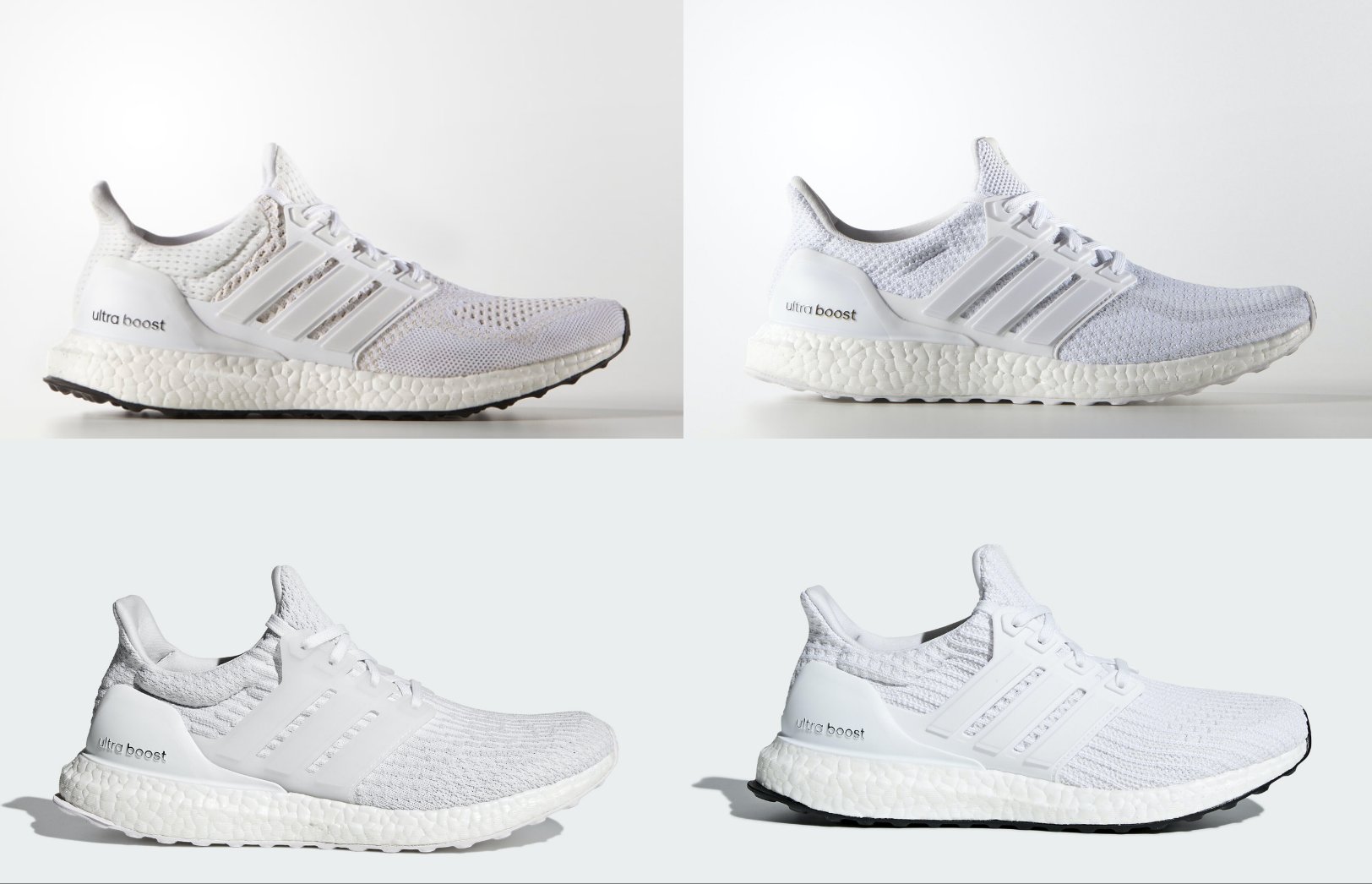 ultra boost triple white 3.0 vs 4.0