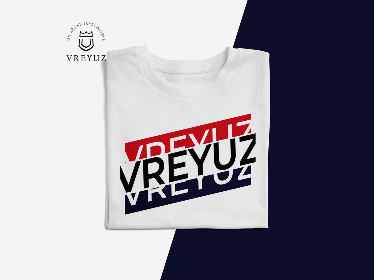 Et voici un deuxième drop répertoriant à la fois le côté street et le Classic. Ce T-shirt sera bientôt disponible sur ma boutique sous le nom de Blue&amp;Red Classic !