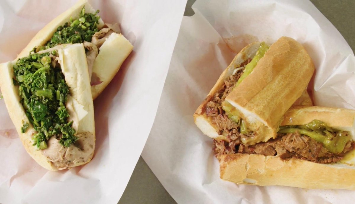 fnkitchen's tweet photo. Word on the street is that the roast pork sandwich from @TommyDinics in @RdgTerminalMkt might even be better than a classic Philly cheesesteak 😲 Catch it all on the first episode of #FixMeAPlate Season 3 on the #FoodNetworkKitchen app: https://t.co/cD4ekrLRth https://t.co/U7S60vCyU4