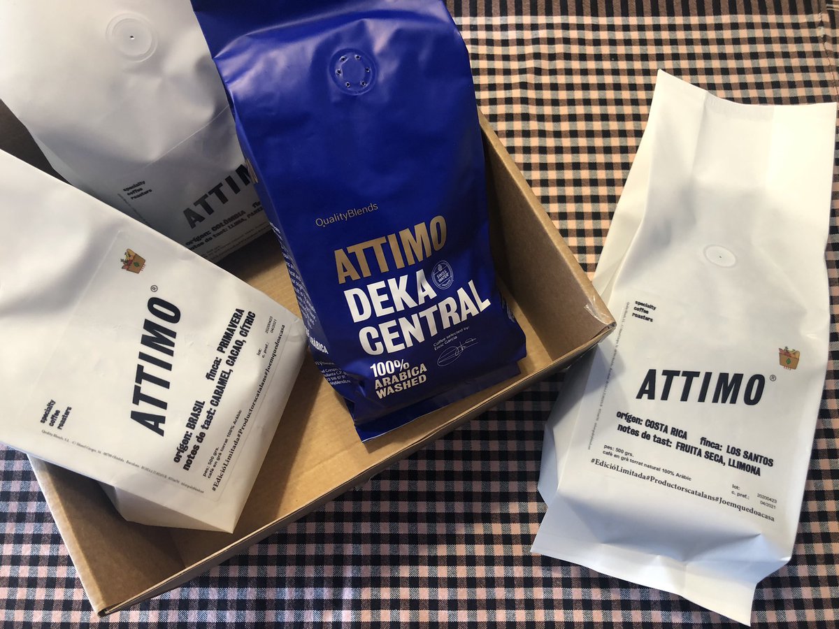 flavorcook's tweet photo. Festa grossa! 👏🏻👏🏻👏🏻👏🏻 Avui una aroma ben bona a casa, molent nous cafès ☕️☕️ Gràcies #QualityBlends #Attimo @productorscat Compra i entrega de 10!! ☺️👍🏻 https://t.co/PEsWgjGdcb
