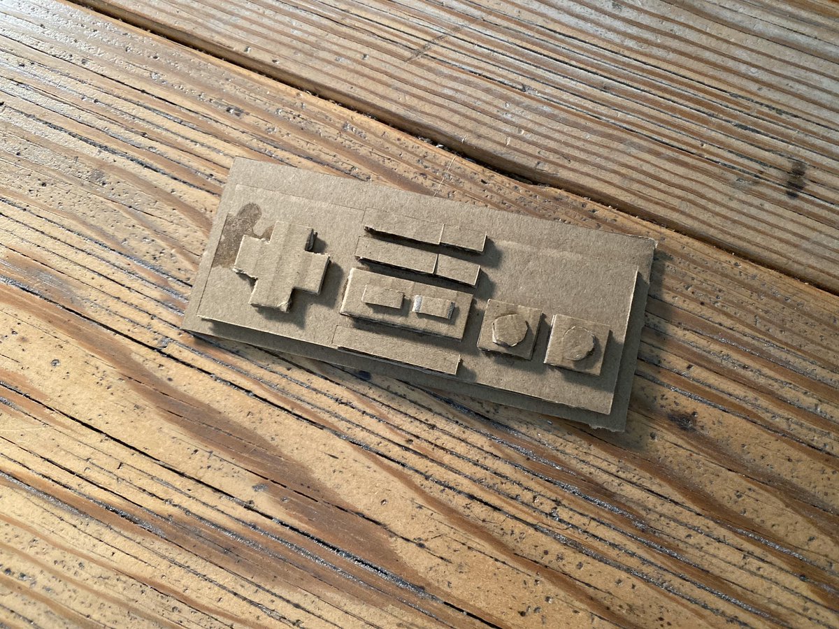 brentbushnell's tweet image. My classic NES controller for the virtual #CardboardChallenge. Thank you @imagination, @TwoBitCircusOrg, &amp;amp; @CainesArcade!