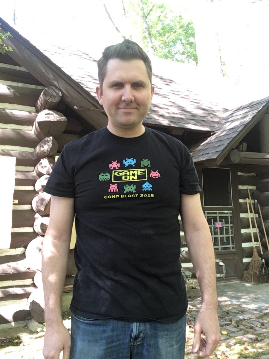 mralphcreative's tweet photo. Wearing one of my themed camp t-shirt designs for Camp T-Shirt Day.
#camptshirtday #campblast #tshirtdesign #graphicdesign #GameOn https://t.co/7dOmPUM2iK