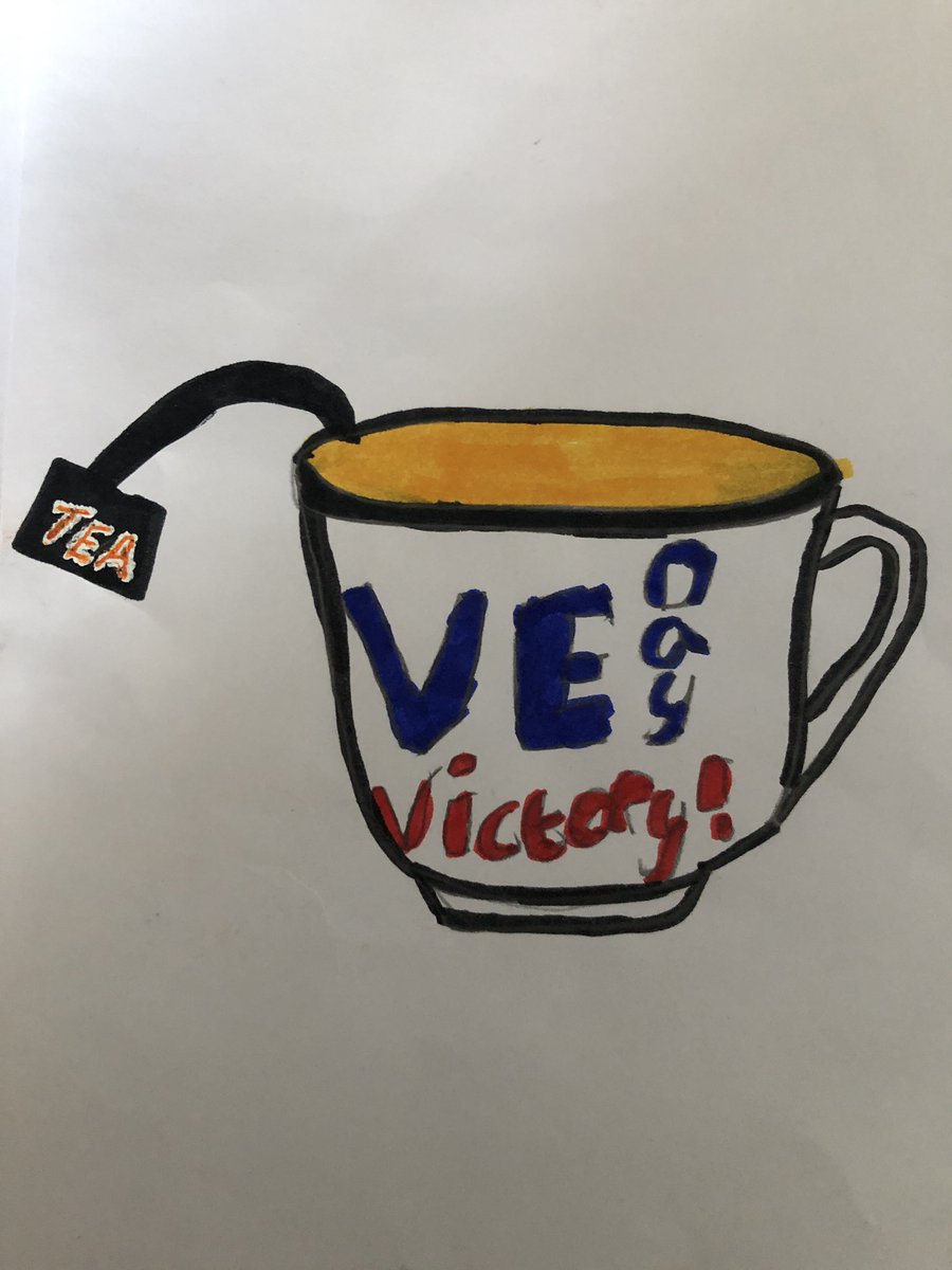 nelsonvale1's tweet photo. VE Day drawing from Dinis (Class T)
#VE75clifton https://t.co/9q0hMK0Xl1
