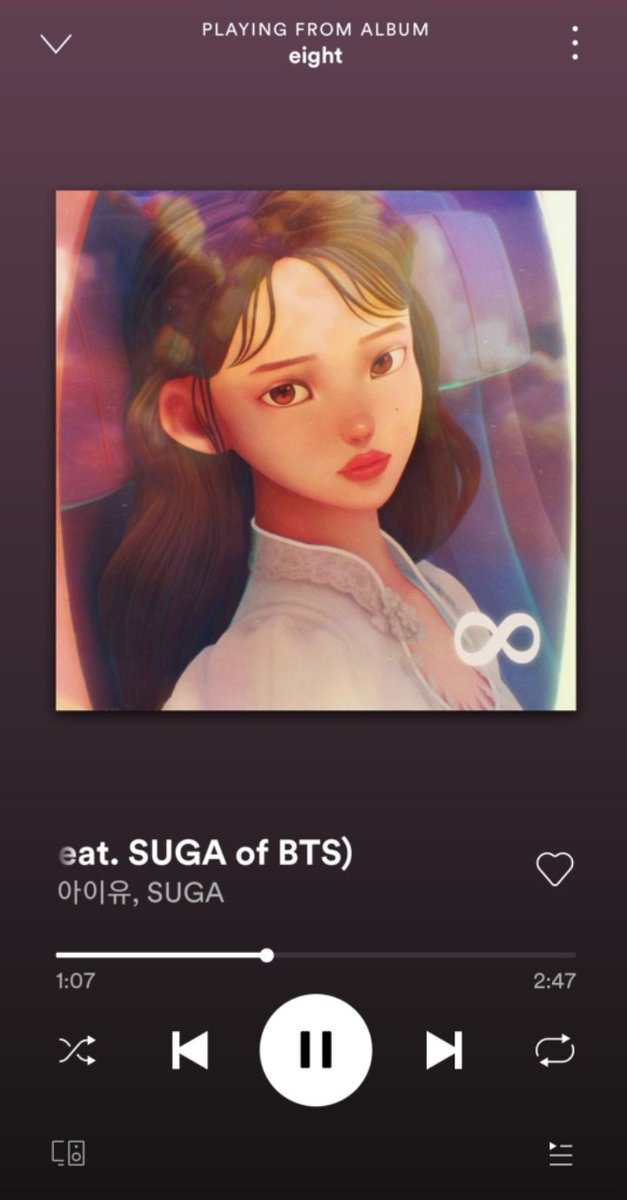 btsitfandom's tweet photo. BTS TWEET
Tweet di #SUGA [200506]
"SUGA
(*Foto della copertina dell'album di IU al quale ha collaborato per la Main Track 'Eight')"
#IUxYoongi #IUxSUGA #eight https://t.co/oG1OWrAbop