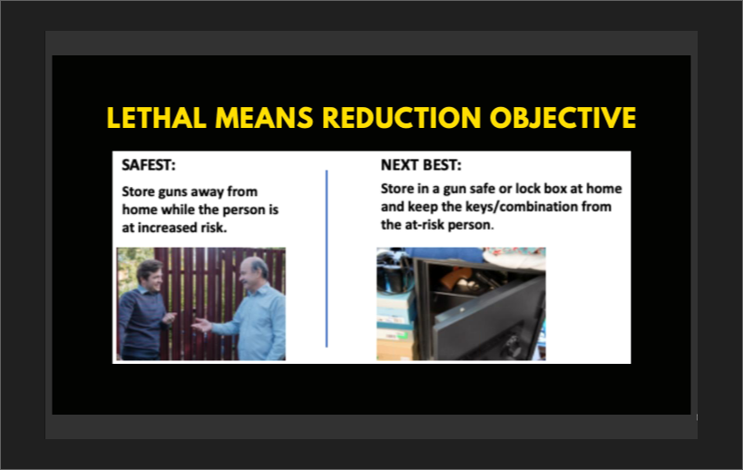 ProsecutorsAGV's tweet photo. VIRTUAL SUMMIT: Prosecutors Respond to COVID-19
"Lock up your guns - in a lock box or gun safe."
- Morissa Henn, Community Health Director of
@Intermountain on the nexus between #suicides and #GUNviolence #PAGV https://t.co/5NysnE1Npv
