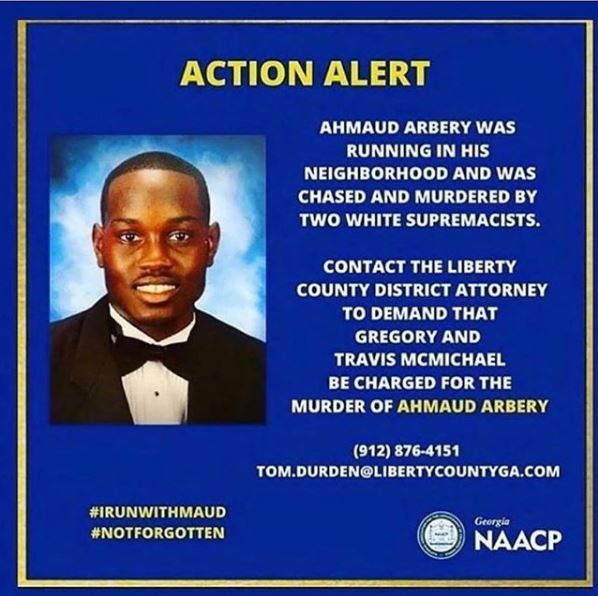 CRAWFSAXEL's tweet photo. I don't care who you are but all I ask is for you to spend 1 second and retweet this tweet to show awareness to Ahmaud Arbery #JusticeForAhmaud https://t.co/wu4YgfkZTZ