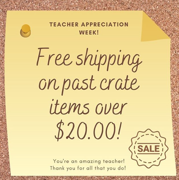 TeachersCrate's tweet photo. FREE Shipping is here! Limited Time! ⁣
⁣
Use code: appreciate20 at checkout ⁣
⁣
https://t.co/wsTpGEXpwp https://t.co/5iq6z62KgN