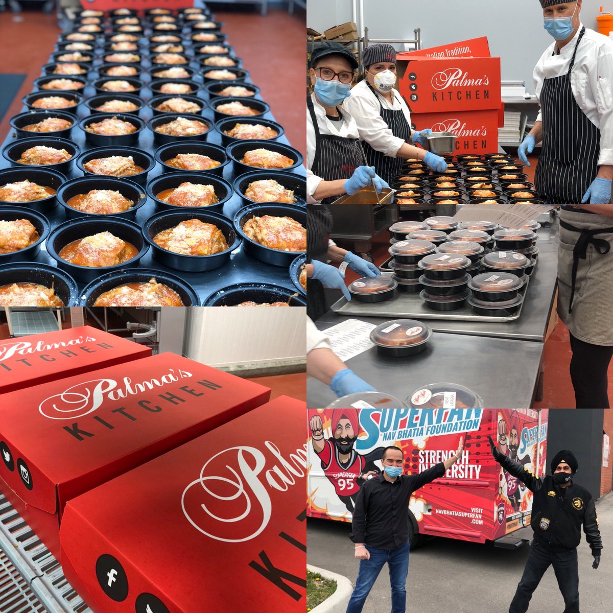 @PalmaPasta was honoured to be a part of @superfan_nav and @sangita_patel initiative on giving back to the community 

250 pasta lunches for our front line workers #mealsonthemove #Mississauga #FrontLineHeroes