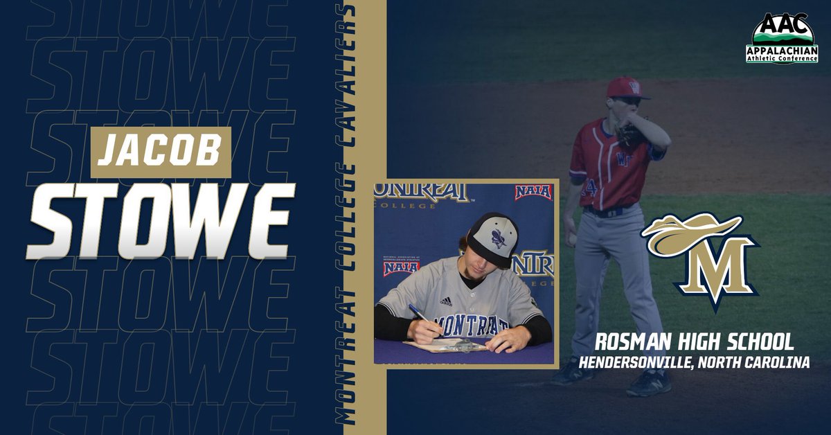 MontreatCavBase's tweet photo. 🚨SIGNING LOCAL: Jacob Stowe (@JacobStowe22) is headed to Montreat! Another quality arm added to the staff. Welcome to the #CavClan ⚔️ https://t.co/nPssOcNYpt