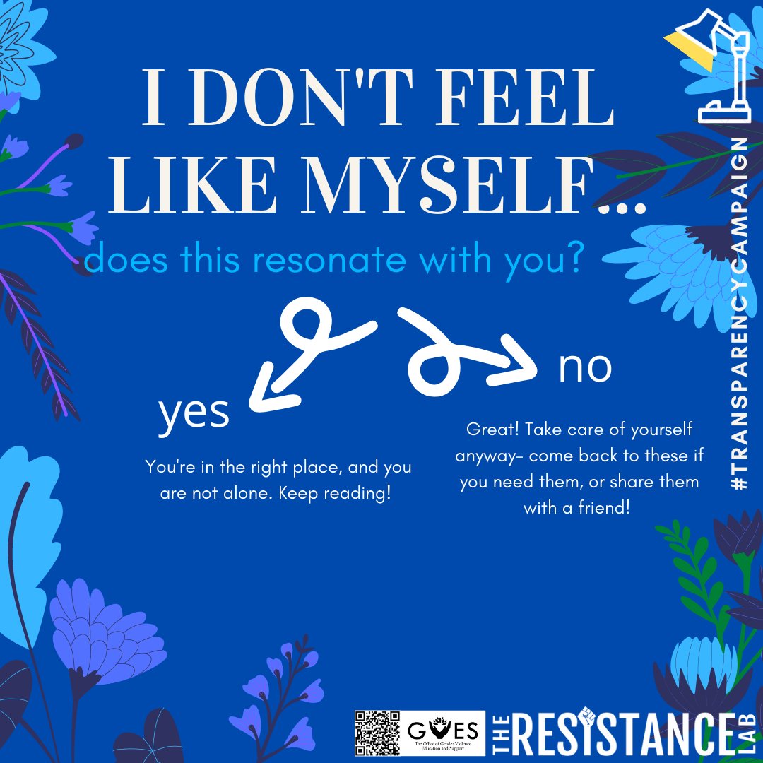 Resistance_Lab's tweet photo. Today's #TransparencyCampaign posts are all about validation: However you are feeling, it's valid. It's okay to not be okay, and we'll keep posting resources to help. 

#TransparencyCampaign #SelfCare #MentalHealthAwarenessMonth #MentalHealthAwareness https://t.co/CHvjGZZ8VW