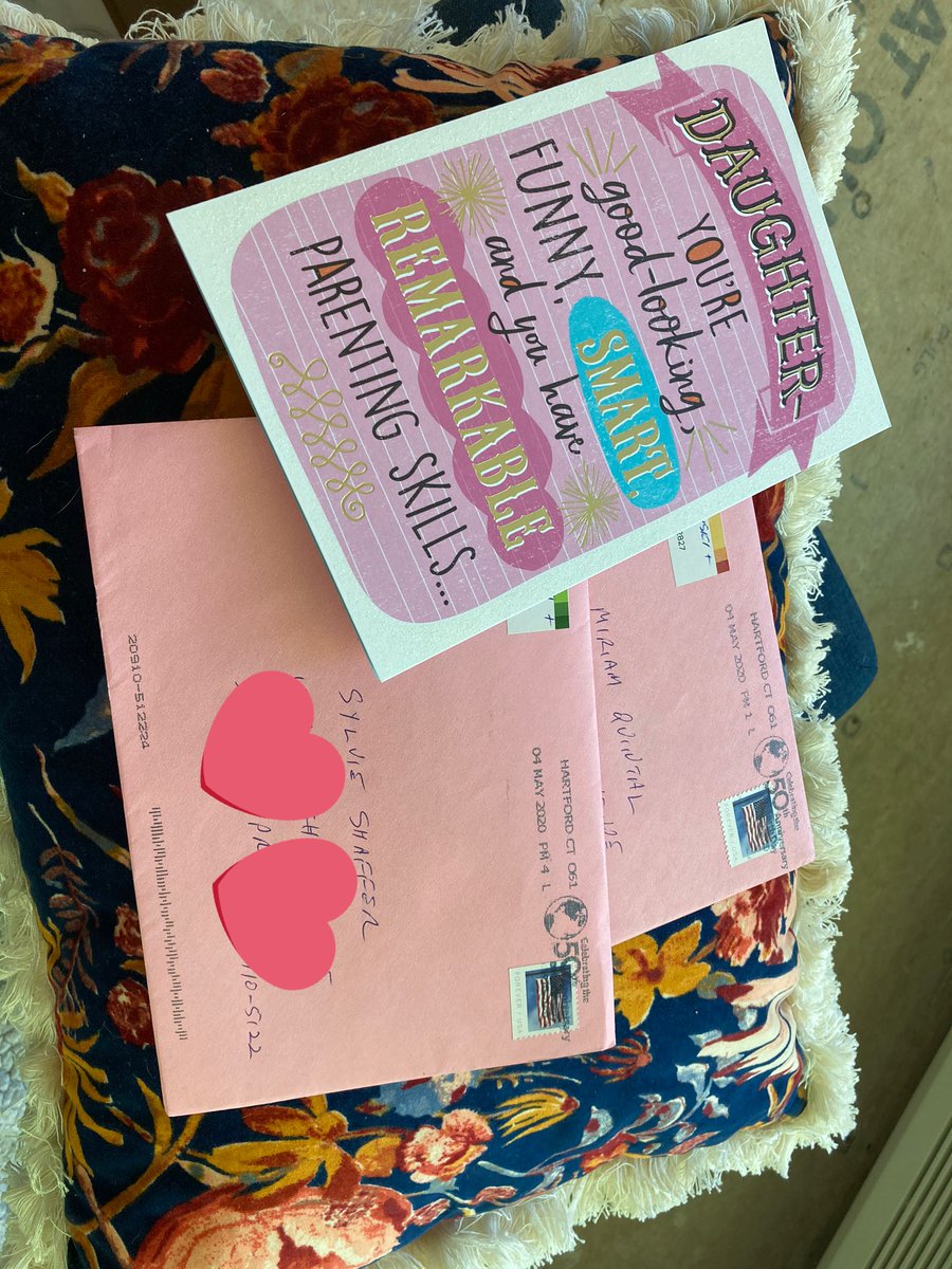 sylvie_shaffer's tweet photo. Shout out to my parents for sending separate hers -n- hers Mothers Day cards to me and The Mrs. 🥰👭👩‍❤️‍👩🏳️‍🌈 #twomoms = #twocards = #toocute https://t.co/uk3UL2SbN3