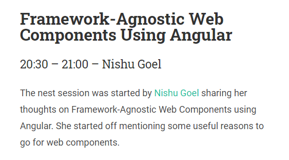 im_suhas_01's tweet photo. The next session by @DcoustaWilson sharing her thoughts on Web components at @jsvidcon!
https://t.co/ATBM8cL6kM
#jsvidcon #jsvidcon2020 https://t.co/88Nf6DnxHz