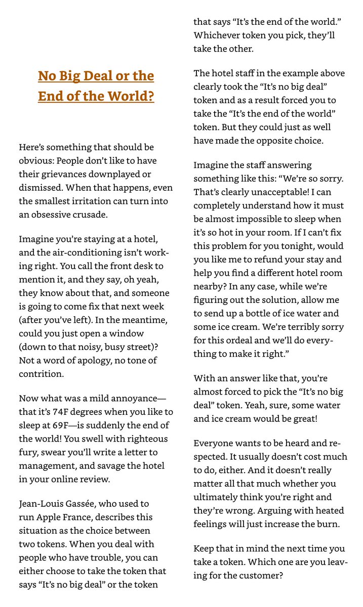 There are two sides to the coin: Either it's the end of the world or it's no big deal. Whichever side you pick, your counterpart will choose the other. Choose well.