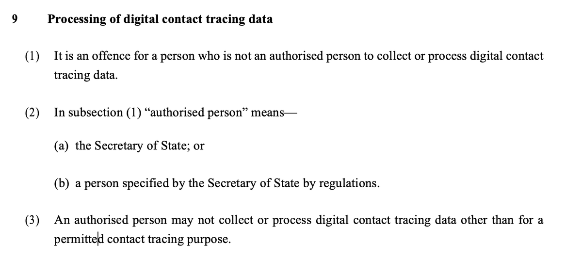 Here are the key things the bill does.1. Sets two clear purposes for use of our data (avoid mission creep)2. Requires Secretary of State to specify exactly who will have access3. Makes it criminal offence to process data for any other purposes AND by anyone not authorised /3