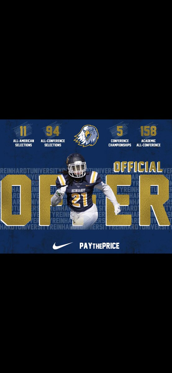 Tyler Hallum (@tylerhallum1) on Twitter photo Blessed to receive my first offer from Reinhardt University ๐๐พ <a href="/ReinhardtFB/">Reinhardt Football</a> <a href="/grindmodepeeps/">Coach Mike Peeples</a> <a href="/QBCOACH32/">William Lindamood</a> <a href="/RecruitGeorgia/">Recruit Georgia</a> Blessed to receive my first offer from Reinhardt University ๐๐พ <a href="/ReinhardtFB/">Reinhardt Football</a> <a href="/grindmodepeeps/">Coach Mike Peeples</a> <a href="/QBCOACH32/">William Lindamood</a> <a href="/RecruitGeorgia/">Recruit Georgia</a>