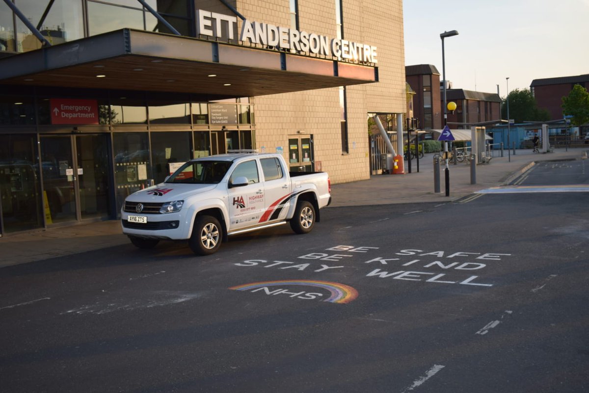To show our appreciation, we have privately funded these beautiful markings outside of Ipswich Hospital. We would like to take this opportunity to thank our NHS for the amazing work they continue to do. Keep an eye out to see our markings appear at Colchester Hospital next week🌈