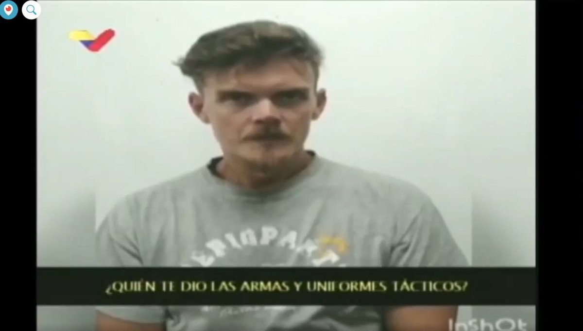Captive American Luke Denman on Venezuelan national TV