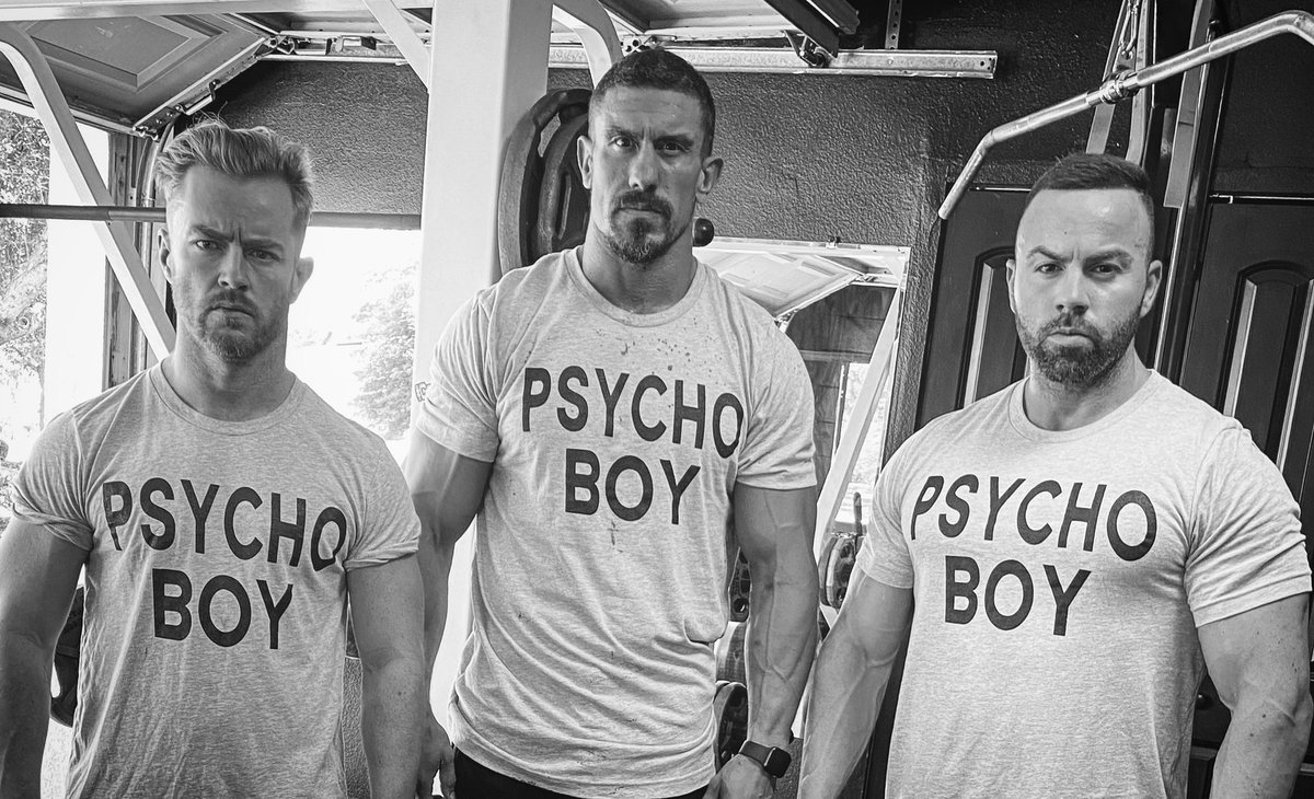 therealec3's tweet photo. #TheMaster (#cementfactory) and #TheMate (@wwemaverick) with their new #PsychoBoy #wearablepropaganda (t-shirts) available on my indoctrination website. (Link in bio)
#ControlYourNarrative
#FreeEC3 https://t.co/CWDpgTO5W3