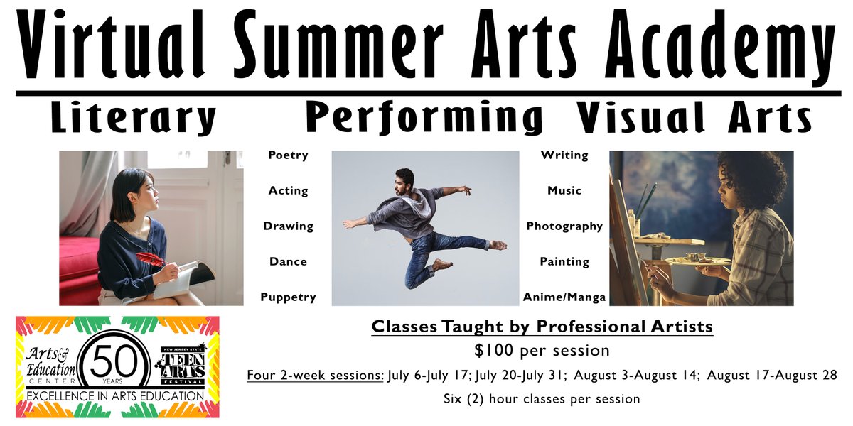 artsanded's tweet photo. Join us for our inaugural Virtual Summer Arts Academy!  Visit https://t.co/rgzqf8lPDY for more information! https://t.co/Z67KXzjrZR