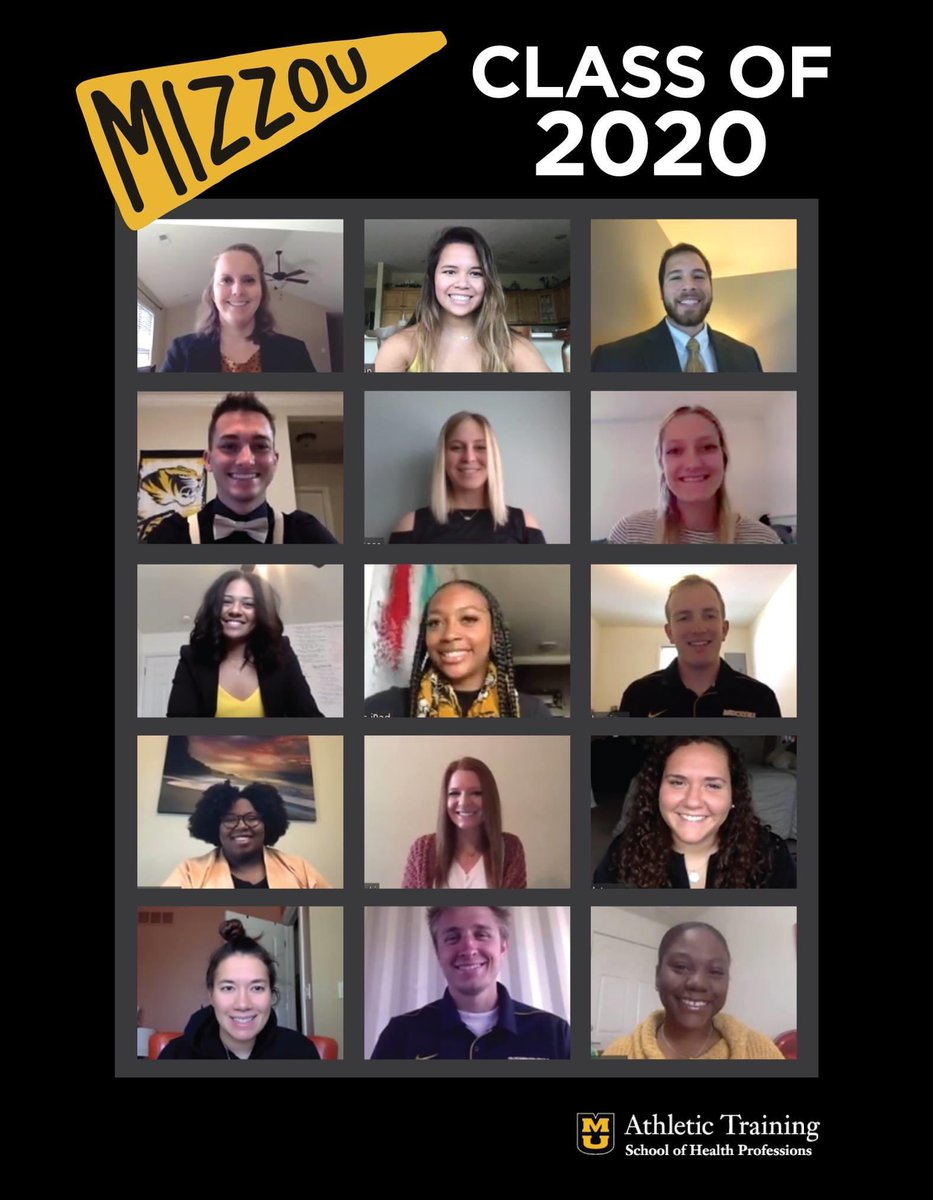 The graduating Class of 2020 got together yesterday in their Black &amp; Gold spirit for a Zoom senior photo! 🎓🎉