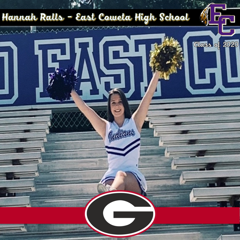 GeorgiaHSCheer's tweet photo. Hannah Ralls - East Coweta High School 

#SeniorSpotlight2020 #GHSACheer2020 https://t.co/XWcyIEhcMB