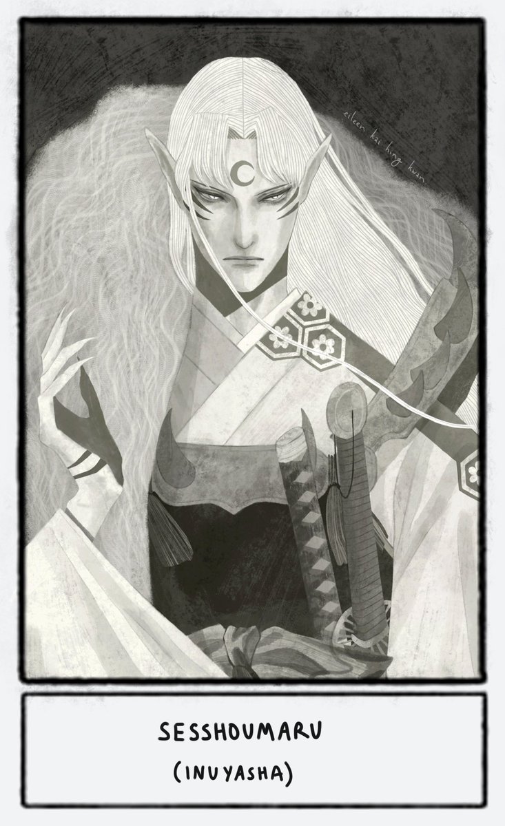 ?? #SixFanarts
5 - Sesshoumaru (Inuyasha)
6 - Calcifer (Howl's Moving Castle)
(Hoping to continue more of these! ?)