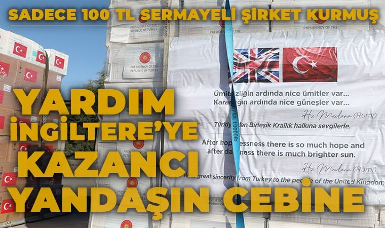 İngiltere’ye gönderilen tıbbi yardım malzemeler için AKP'li kadın kolları üyesi şirket kurdu   cumhuriyet.com.tr/haber/ingilter…