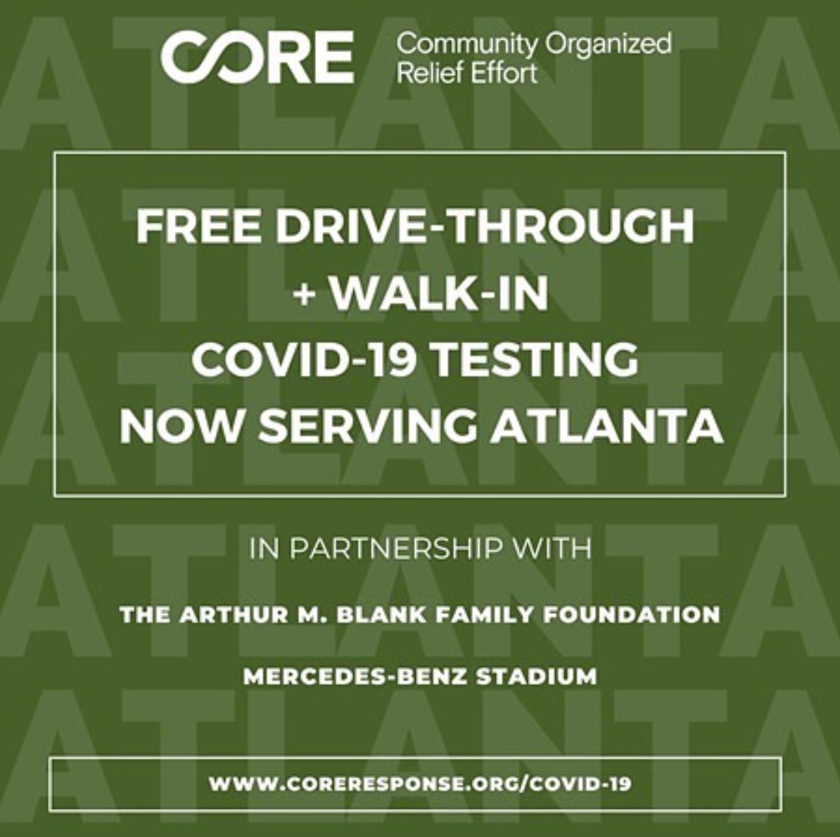 We are committed to doing our part for the Atlanta community. The Home Depot Backyard is proud to be the host site for a new COVID testing site in Atlanta.
⁣⁠⠀⁣⁣
To learn more and sign up for a test, please visit: coreresponse.org/covid19-atlanta⁣⁠⠀⁣#atlanta #homedepotbackyard