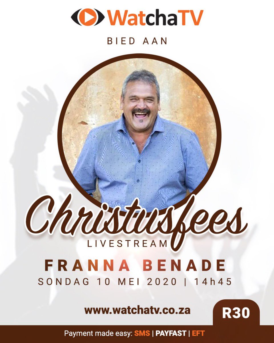 ChristusFees eerskomende Sondag vanaf 14h00 #watchatv
