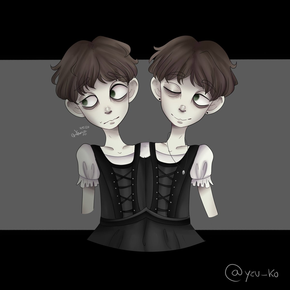 yzu_ko's tweet photo. ▶Evelyn Evelyn~◀
______
#bodyhorror #bodyhorrorart #darkart #darkartists #darkartist #edgy #edgyart #darkcolours #darkcolors #creepy #creepyart #siameses #siamesas #siamese #creepyartist #horror #horrorart #horrorartist #gore 
______
Do not repost~ UwU https://t.co/zIxaFvnBp3