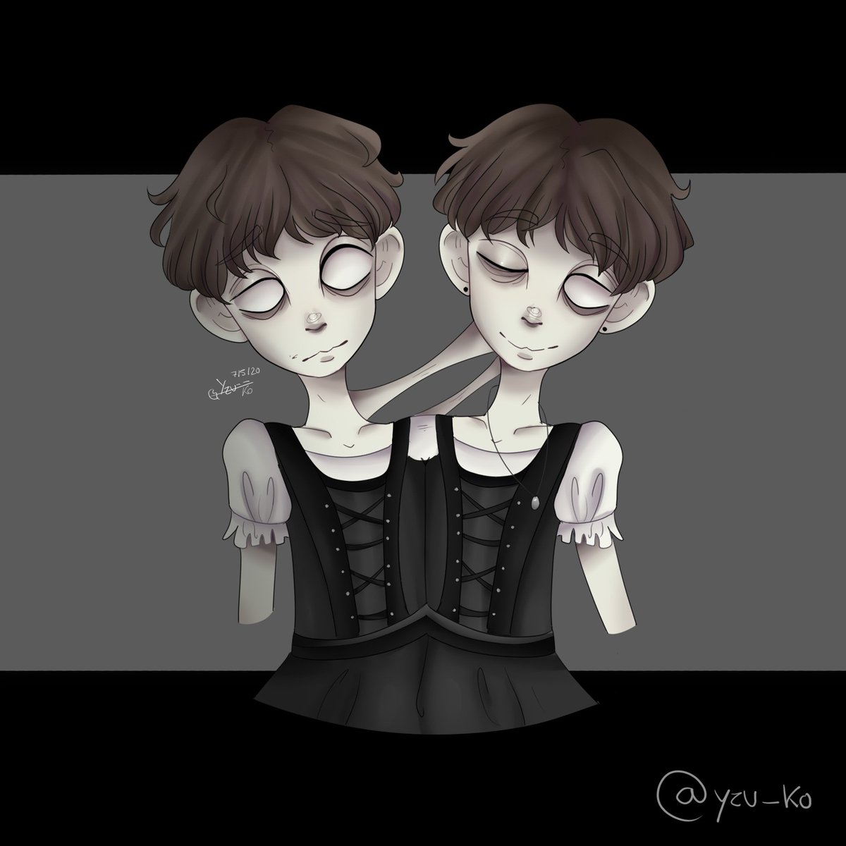 yzu_ko's tweet photo. ▶Evelyn Evelyn~◀
______
#bodyhorror #bodyhorrorart #darkart #darkartists #darkartist #edgy #edgyart #darkcolours #darkcolors #creepy #creepyart #siameses #siamesas #siamese #creepyartist #horror #horrorart #horrorartist #gore 
______
Do not repost~ UwU https://t.co/zIxaFvnBp3