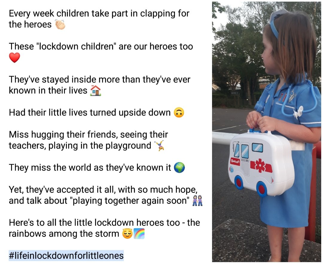Tonight the heroes from a care home opposite ours came outside for #ClapForOurCarers 👏🏻😇

They were also clapping for the little   hero children who were outside clapping for them #clapforheroes

#littlelockdownheroes👏🏻😇