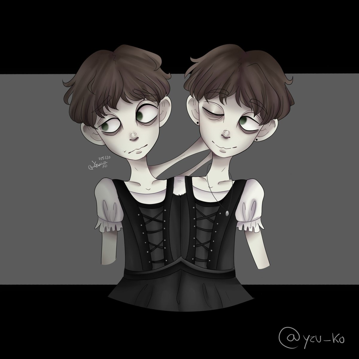 yzu_ko's tweet photo. ▶Evelyn Evelyn~◀
______
#bodyhorror #bodyhorrorart #darkart #darkartists #darkartist #edgy #edgyart #darkcolours #darkcolors #creepy #creepyart #siameses #siamesas #siamese #creepyartist #horror #horrorart #horrorartist #gore 
______
Do not repost~ UwU https://t.co/zIxaFvnBp3