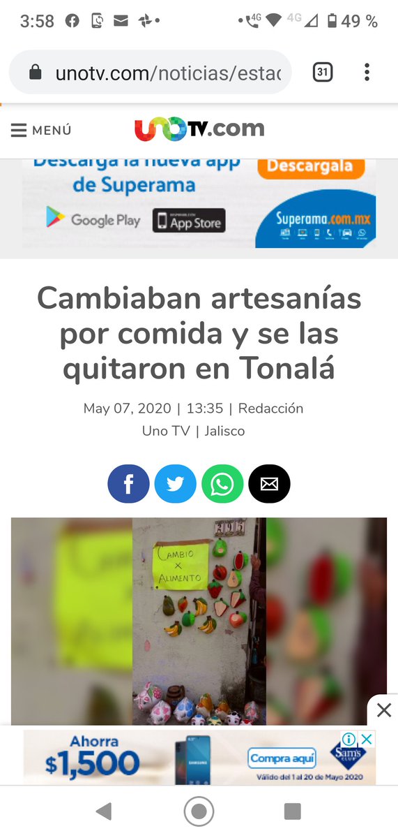 Mukela95133840's tweet photo. #enriquealfaro #Tonalá Ing. Enrique Alfaro, sus acciones ante el COVID19 nos han merecido total admiración y apoyo de mi familia y amigos. Pero lo sucedido en Tonalá con los artesanos nos entristeció profundamente. Ojalá lo pueda remediar https://t.co/ZiD7r3XcF4