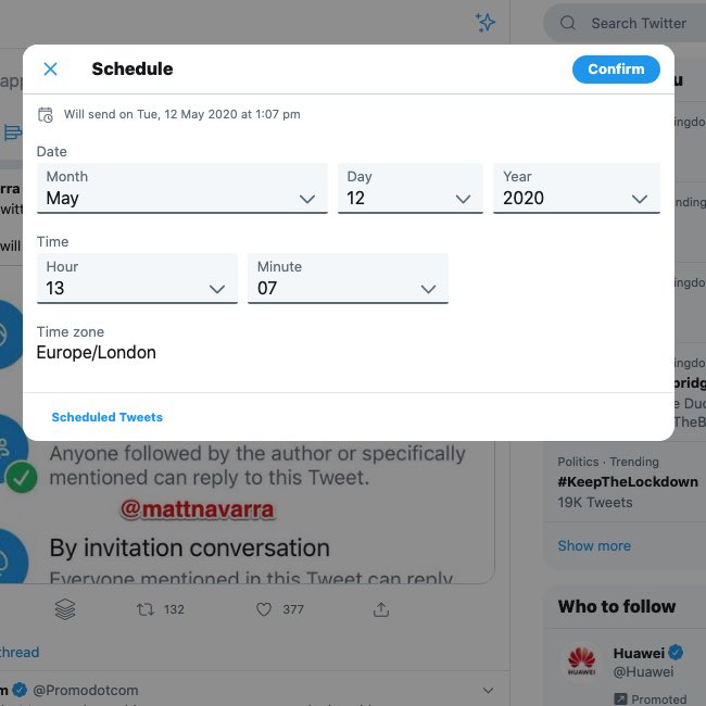 ¡Novedad en #Twitter! 📣

Twitter ha comenzado a implementar la opción de programación de tweets en algunos usuarios. 🥳
¿Tienes ya está opción en tu cuenta?