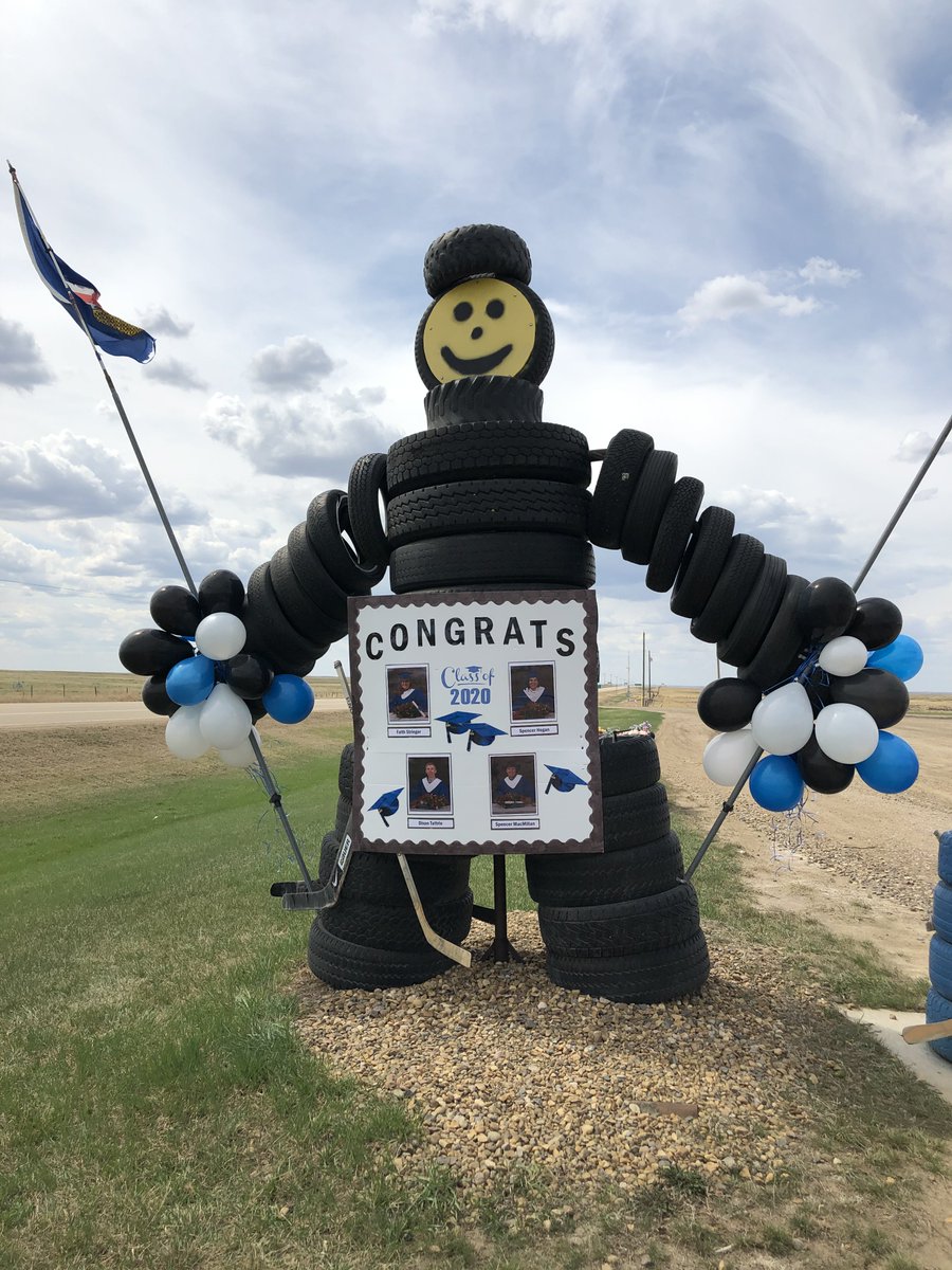 YST_Falcons's tweet photo. We want to recognize the Class of 2020 and let them know we are thinking of them on what was to be their graduation weekend. If you get a chance pop over to the "tireman"&amp; take a photo to share with our grads! Congratulations, we are so proud of you!👨‍🎓👩‍🎓👨‍🎓👨‍🎓 https://t.co/w7ldkykXJ8