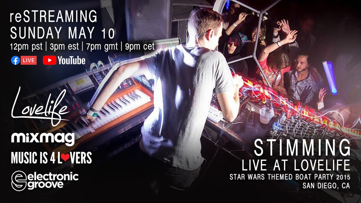 [LIVE STREAM] reStreaming Stimming's live set from Lovelife's Star Wars themed boat party during #ComicCon 2015 this Sunday: 12pm pst | 3pm est | 7pm gmt | 9pm cet 😍 SUBSCRIBE 👉 bit.ly/3fusAWb 👈 #DeepHouse #SanDiego #LovelifeParty