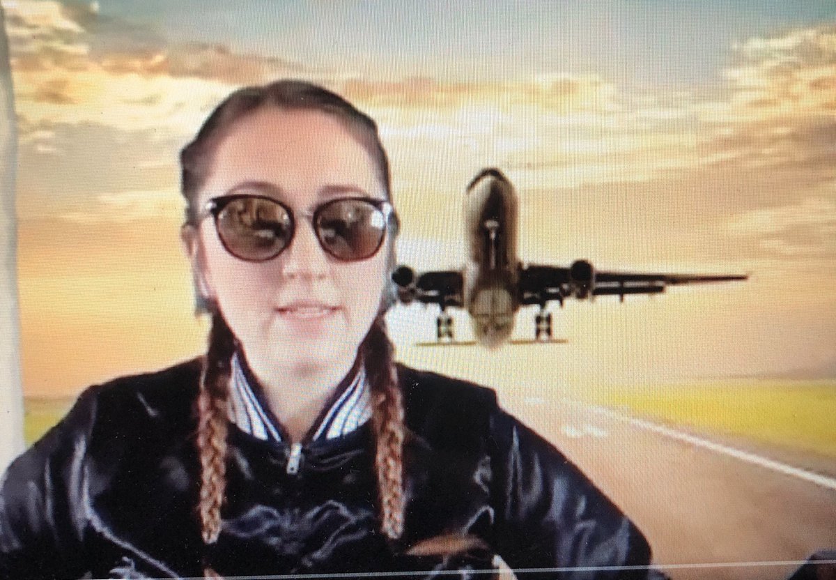 miss_ortman's tweet photo. Look out Grade 6. Miss Ortman figured out how to make a homemade “green” screen today. #DistanceLearningWin #TheyLoveMyCostumes #Flight https://t.co/ZGFTiZLJXa
