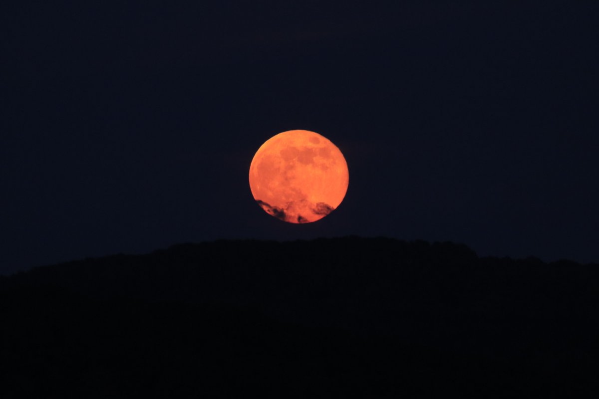 canonman15's tweet photo. Tonights super moon in all it's glory #supermoon #astrology #moon #landscape #SkyatNightبالعربية  #ITV  #bbcmidlandstoday # https://t.co/6yLiNH4Luz