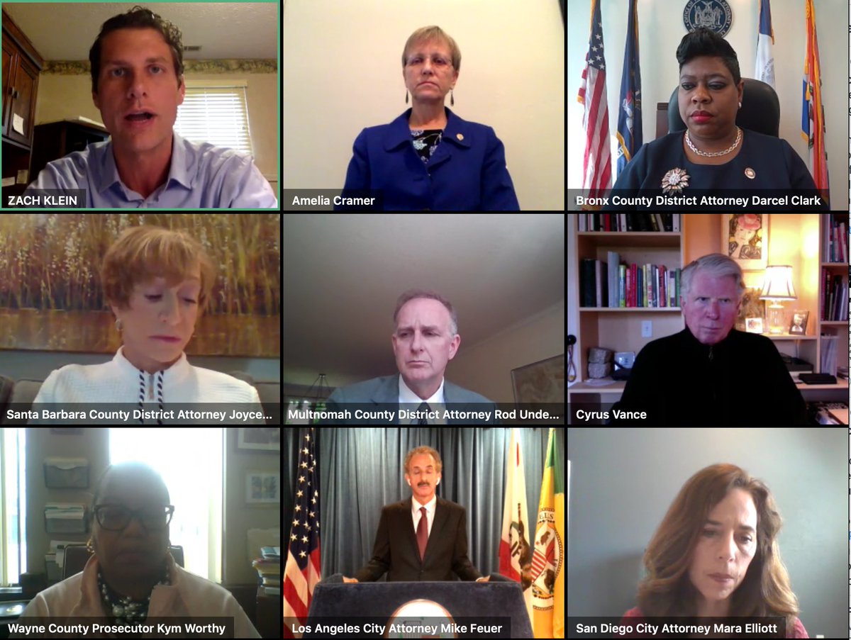 CityAttyKlein's tweet photo. Today, national leaders from @ProsecutorsAGV held a virtual summit and press conference to discuss the innovative strategies being employed across the US to combat Covid-19.
I talked about Columbus' efforts to connect domestic violence victims with resources during this time. https://t.co/HmbaFOTYdy