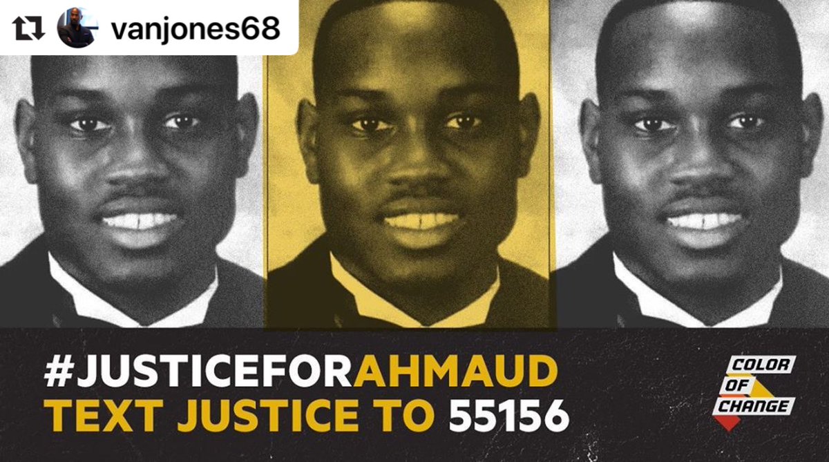 RenoWilson's tweet photo. I couldn’t sleep last night. I run, my wife runs, my daughter runs, my SON runs. This could’ve been me or him. The McMichaels are cowards. This was murder. Because he had more melanin in his skin. Does that sound ridiculous to you? It does to me. Call, text, run. Demand justice. https://t.co/pHK68d2YLu