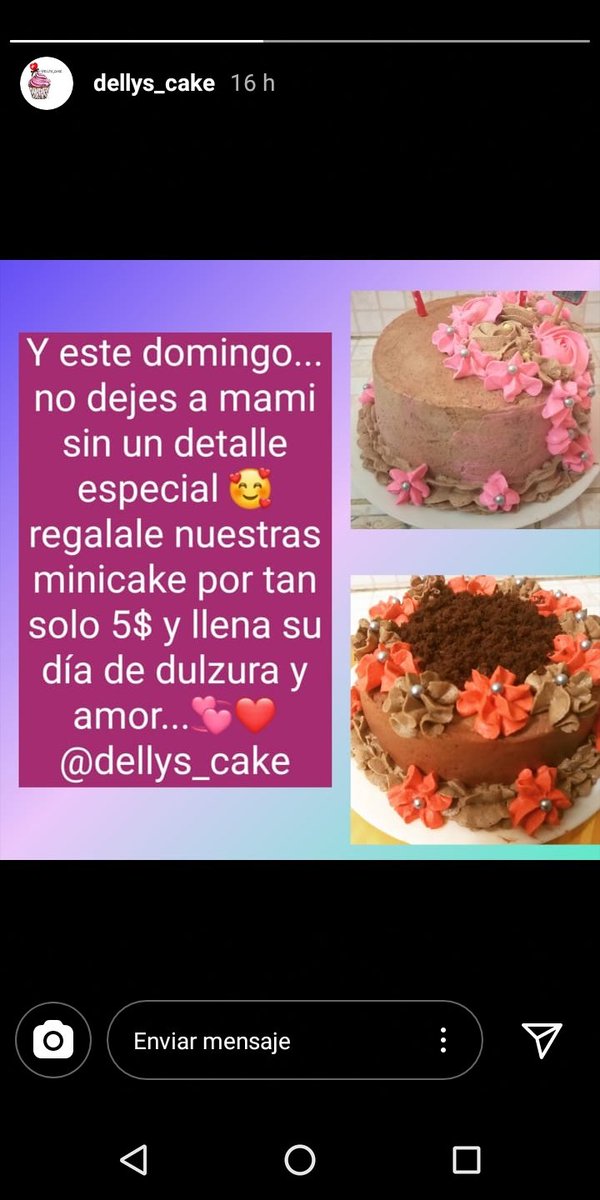 llavedluz's tweet photo. Felíz tarde amigos...se acerca el Día de las Madres y @CakeDellys tiene las ricas ofertas para q le endulzes el día a tu mamita..no importa en q lugar te encuentres, responsabilidad, seriedad y eficiencia nos caracterizan..haz tu pedido con tiempo. 🙋‍♀️🙌👏👇👇 https://t.co/5eqasbafdB