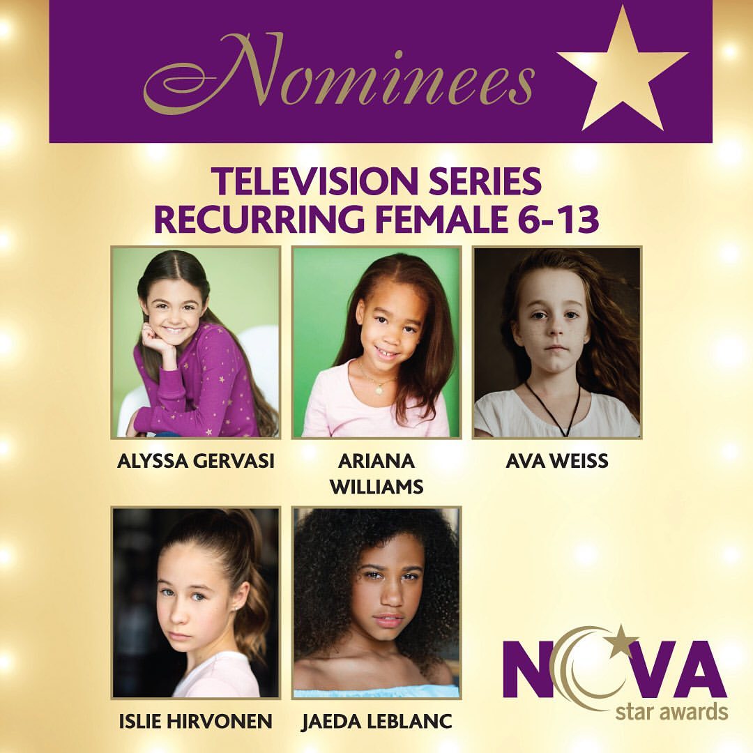 AWilliamsNews's tweet photo. Our little Warlock was nominated for Nova Star Awards in the television Series Reccuring Female 6-13. Congratulations, Miss Ariana. We're rooting for you! You go! @actress_ariana ♥️

#Shadowhunters #Actress #ArianaWilliamsNews #ArianaWilliams #Nominated #TVseries #NovaStarAwards https://t.co/TMFhtUyyAb