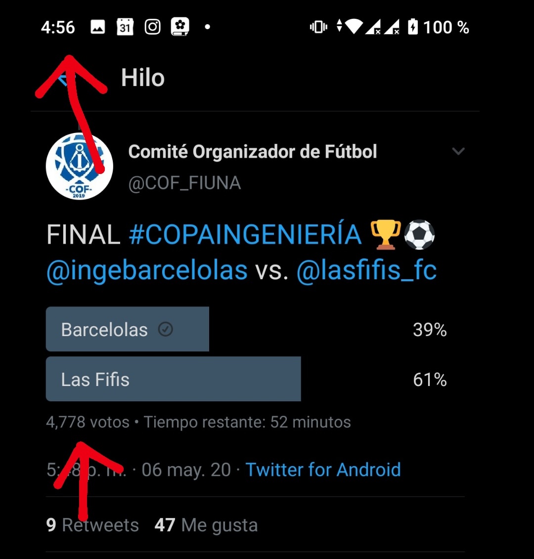 ag__851's tweet photo. Wey de verdad no mentían las fifis cuando decían que así estamos en barce. . En media hora más de 1300 votos ???? https://t.co/HyJoR52J3H